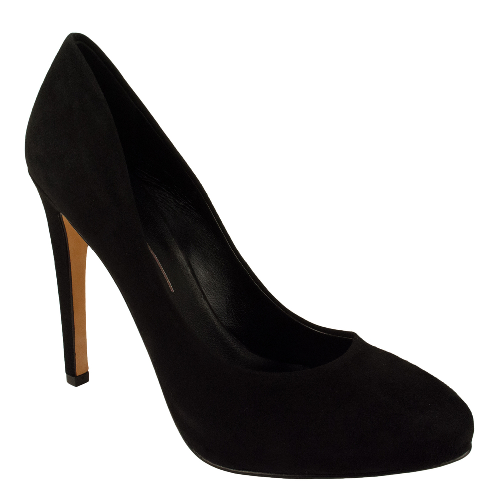 Dolce Vita Women's Rosetta Pump,Black Suede,10 M US